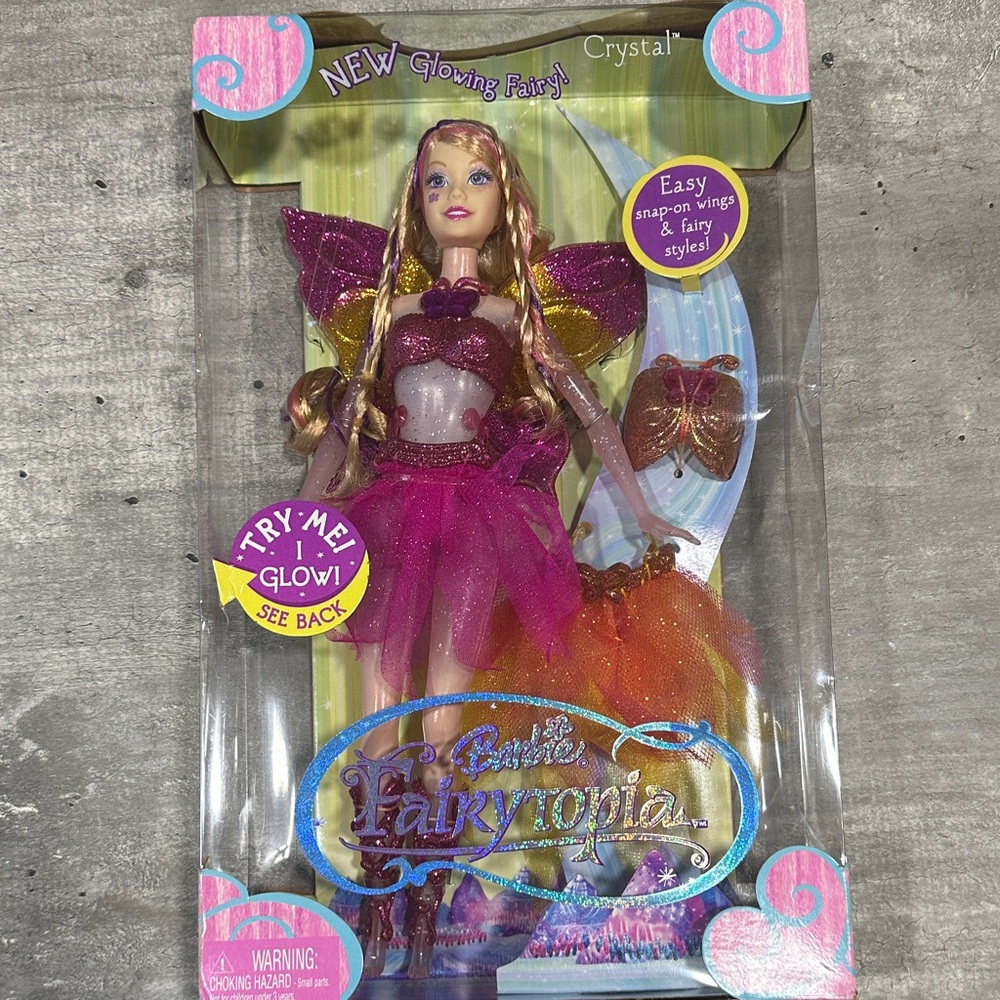 Barbie Fairytopia Crystal Fairy Doll - Pink and Orange